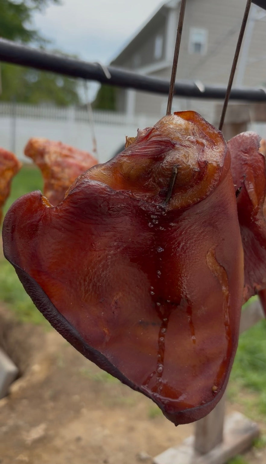 Traditional Ukrainian Smoked Pig Ears (Vushka)