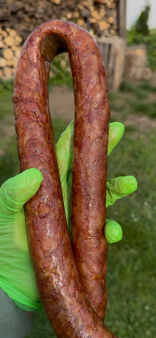 Homemade Ukrainian Smoked Sausage