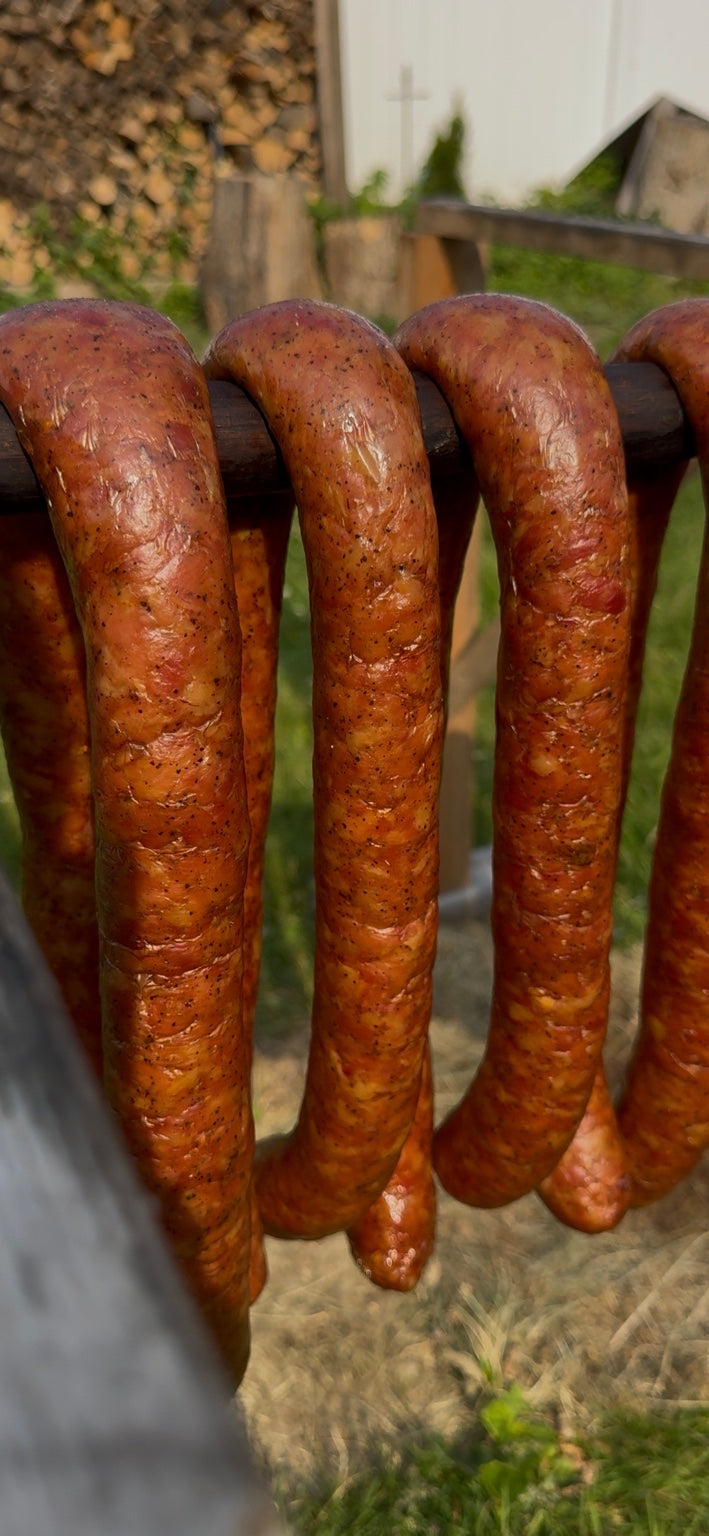 Homemade Ukrainian Smoked Sausage